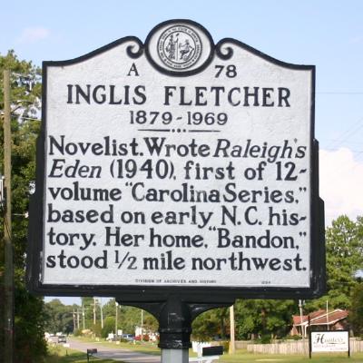Inglis Fletcher NC Historic Marker Inglis Fletcher NC Historic Marker